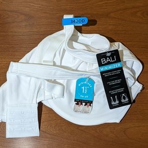 White Bali Minimizer Bra: 34DDD